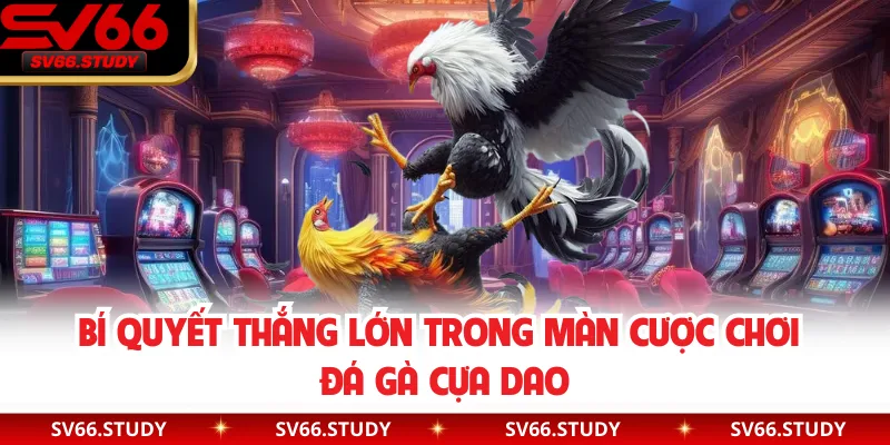 Bí quyết thắng lớn trong màn cược chơi đá gà cựa dao